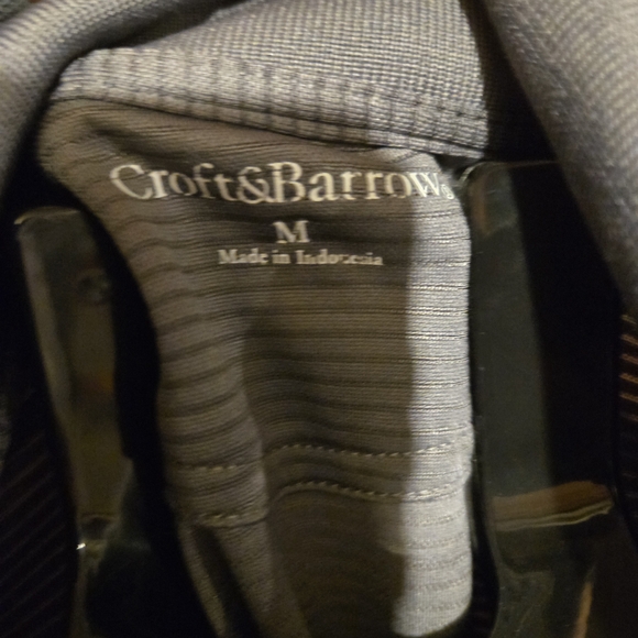 Croft & Barrow Men’s Polo Shirt Medium Gray Short Sleeve Casual - Picture 2 of 3